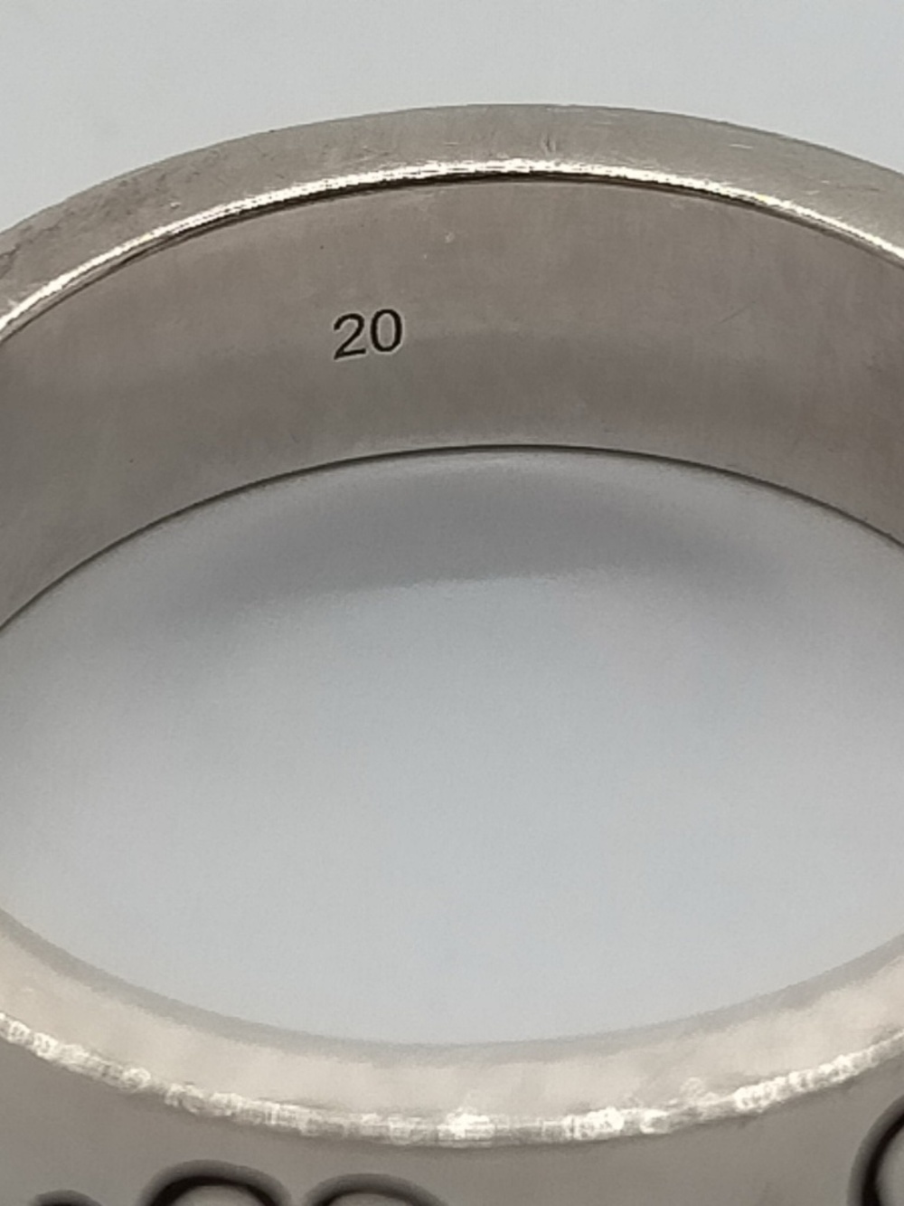 Gucci Sterling Silver Ring size 20 - Picture 6 of 6